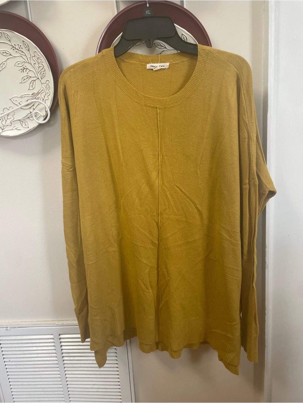 tea n rose Golden Mustard Knit Pullover